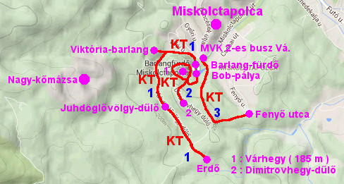 Miskolctapolcai tanösvények